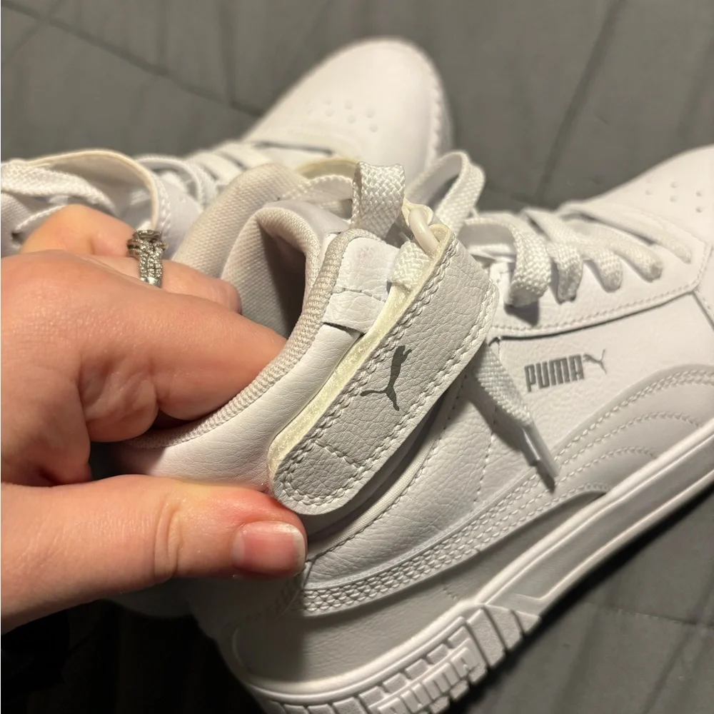 PUMA Carina Mid White Hightop Sneakers Womens Size 7.5 - Picture 9 of 9